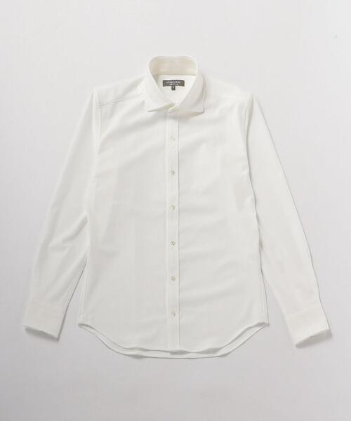 UNITED ARROWS LTD. OUTLET(ユナイテッドアローズアウトレット)の「<A DAY IN THE LIFE>トリコット ワイドカラーシャツ(シャツ/ブラウス・メンズ・ホワイト/ネイビー・L/M)」の1枚目の写真