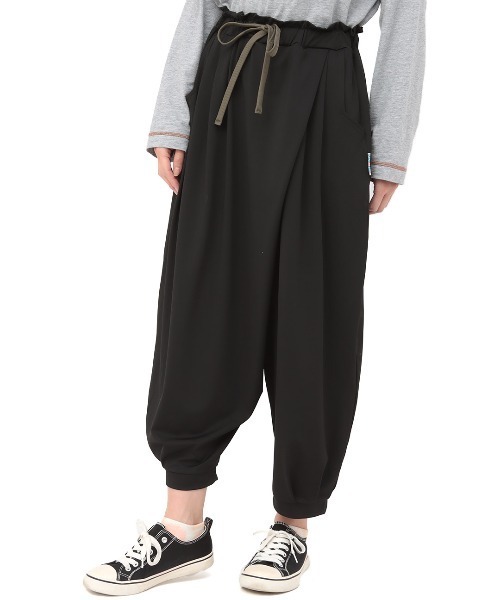 チチカカ（チチカカ）の「吸汗速乾ハイストレッチタイ風パンツ（その他パンツ・レディース・ブラック/パープル/その他1・FREE）」の8枚目の写真