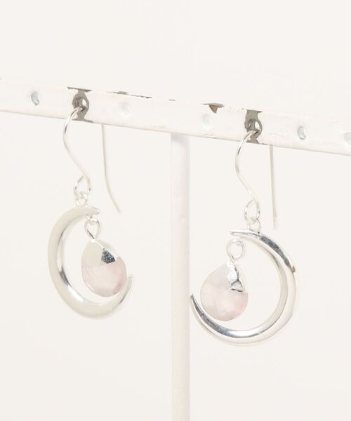 チャイハネ（チャイハネ）の「【チャイハネ】ムーンフェーズピアス（ピアス（両耳用）・レディース・グリーン/オレンジ/その他/ライトピンク/ケリーグリーン/クリア/ライトイエロー/パープル/アクア・FREE）」の7枚目の写真