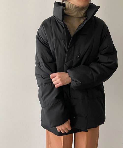 210nouve（トゥージュヌーブ）の「ファイバーダウンスタンドカラージャケット（ダウンジャケット/コート・レディース・ホワイト/ブラック/モカ・FREE）」の12枚目の写真