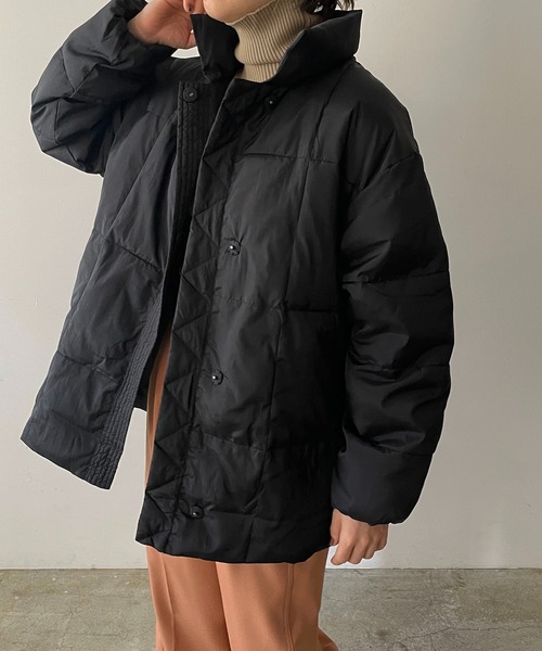 210nouve（トゥージュヌーブ）の「ファイバーダウンスタンドカラージャケット（ダウンジャケット/コート・レディース・ホワイト/ブラック/モカ・FREE）」の11枚目の写真