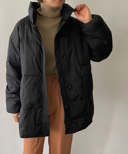 210nouve（トゥージュヌーブ）の「ファイバーダウンスタンドカラージャケット（ダウンジャケット/コート・レディース・ホワイト/ブラック/モカ・FREE）」の10枚目の写真