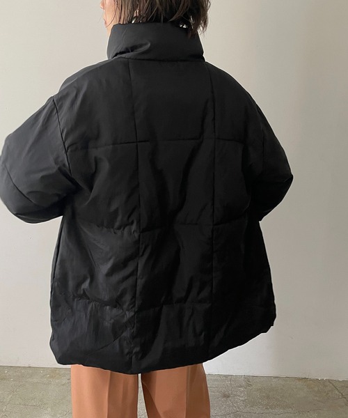 210nouve（トゥージュヌーブ）の「ファイバーダウンスタンドカラージャケット（ダウンジャケット/コート・レディース・ホワイト/ブラック/モカ・FREE）」の15枚目の写真