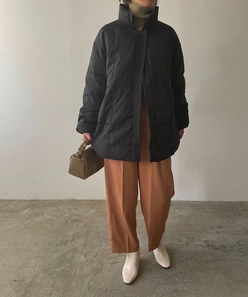 210nouve（トゥージュヌーブ）の「ファイバーダウンスタンドカラージャケット（ダウンジャケット/コート・レディース・ホワイト/ブラック/モカ・FREE）」の16枚目の写真