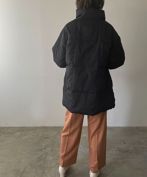 210nouve（トゥージュヌーブ）の「ファイバーダウンスタンドカラージャケット（ダウンジャケット/コート・レディース・ホワイト/ブラック/モカ・FREE）」の20枚目の写真