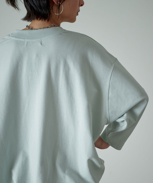 KANGOL EXTRA COMFORT(カンゴールエクストラコンフォート)の「【KANGOL EXTRA COMFORT(カンゴール エクストラコンフォート)】後ろタック Kロゴ刺繍ビックシルエットチュニック(チュニック・レディース・ライトグレー/ネイビー/ピンク/ライトグリーン・LL/M/L)」の22枚目の写真