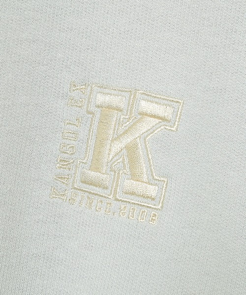KANGOL EXTRA COMFORT(カンゴールエクストラコンフォート)の「【KANGOL EXTRA COMFORT(カンゴール エクストラコンフォート)】後ろタック Kロゴ刺繍ビックシルエットチュニック(チュニック・レディース・ライトグレー/ネイビー/ピンク/ライトグリーン・LL/M/L)」の13枚目の写真