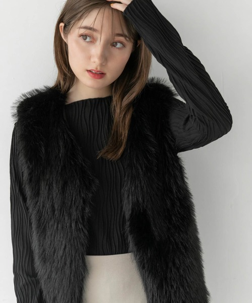 fifth(フィフス)の「ファーベスト(ベスト・レディース・ブラック/グレー/アイボリー・MEDIUM)」の10枚目の写真