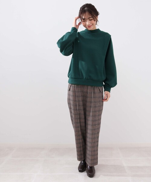 DRESKIP(ドレスキップ)の「◆ショルダータックカットソー(Tシャツ/カットソー・レディース・オフホワイト/ブラック/グリーン/サンドベージュ・02/03/04)」の18枚目の写真