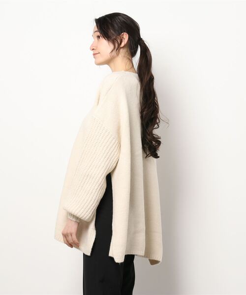 Felt-Maglietta（フェルトマリエッタ）の「もっちり柔らかサイドスリットプルオーバーニット（ニット/セーター・レディース・アイボリー・FREE）」の16枚目の写真