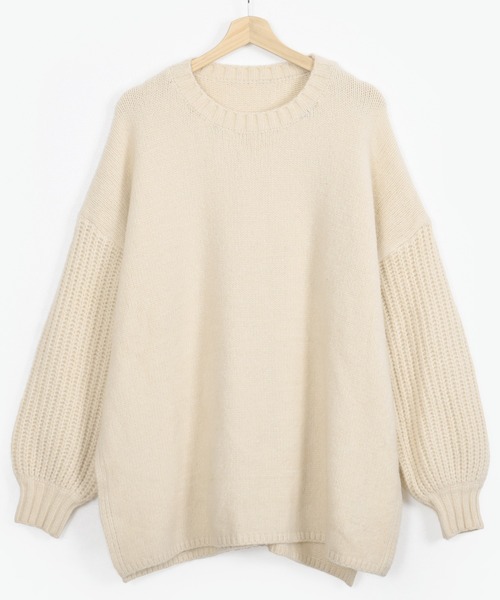 Felt-Maglietta（フェルトマリエッタ）の「もっちり柔らかサイドスリットプルオーバーニット（ニット/セーター・レディース・アイボリー・FREE）」の11枚目の写真
