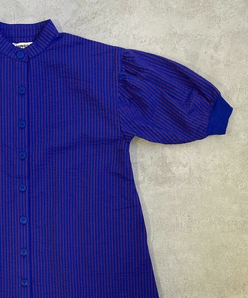 HOGAN RANCH WEAR（ホーガンランチウエア）の「サッカークルーネックワンピース（90～140cm）（ワンピース・キッズ・ブルー/チャコール・90/100/110/120/130/140）」の4枚目の写真