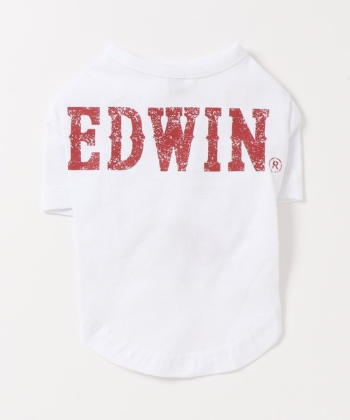 EDWIN（エドウィン）の「EDWIN/ビッグロゴTシャツ（ペットウェア・メンズ・ホワイト/グレー・2L/3L/S/M/L/XS）」の6枚目の写真