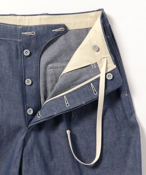 HAVERSACK（ハバーザック）の「HAVERSACK / ハイウェストデニムワイドトラウザー（その他パンツ・メンズ・ブルー・MEDIUM）」の5枚目の写真