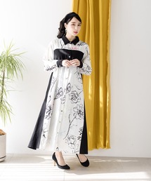 たま様・ScoLarお花シャツワンピース 秋の楽ちんワンピース - ScoLar公式ブログ
