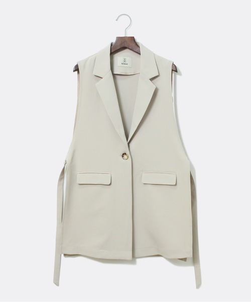 NOMAE（ノーマエ）の「テーラードジレ（テーラードジャケット・レディース・ホワイト/ブラック/ベージュ・FREE）」の17枚目の写真