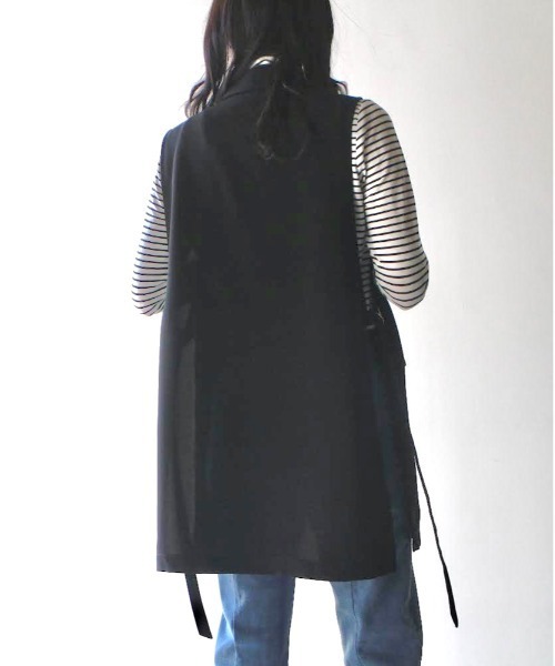 NOMAE（ノーマエ）の「テーラードジレ（テーラードジャケット・レディース・ホワイト/ブラック/ベージュ・FREE）」の8枚目の写真