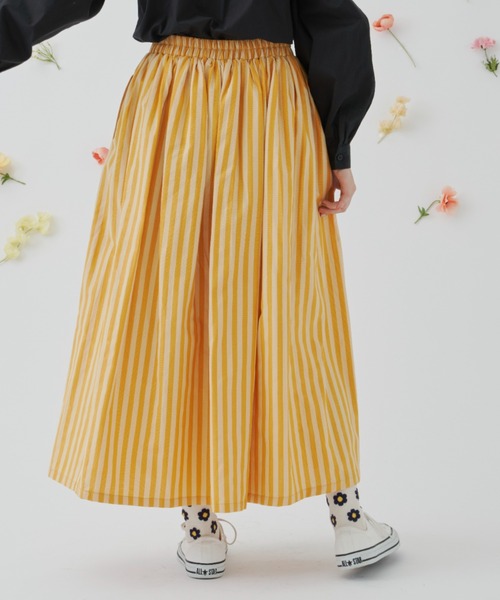 MERLOT（メルロー）の「ストライプタックスカート（スカート・レディース・ホワイト/ピンク/イエロー・FREE）」の20枚目の写真