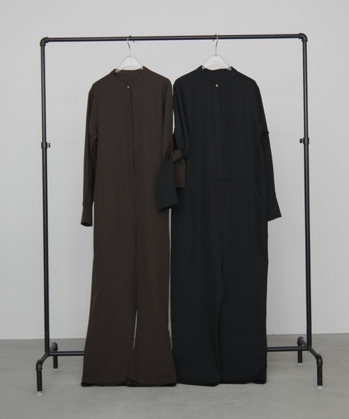 Aunt Marie's(アントマリーズ)の「バンドカラーオールインワン(つなぎ/オールインワン・レディース・ブラック/アイボリー/チャコールグレー/ブラウン・FREE)」の18枚目の写真