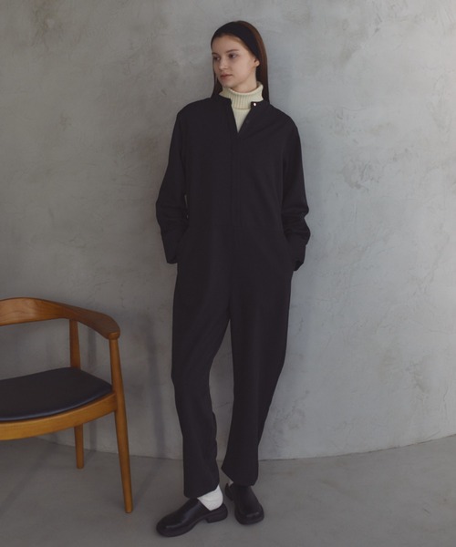 Aunt Marie's(アントマリーズ)の「バンドカラーオールインワン(つなぎ/オールインワン・レディース・ブラック/アイボリー/チャコールグレー/ブラウン・FREE)」の16枚目の写真