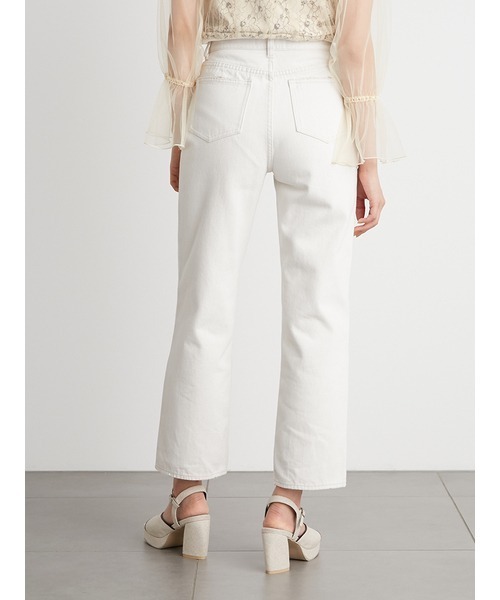 LILY BROWN（リリーブラウン）の「ストレートデニムパンツ（デニムパンツ・レディース・アイボリー/ブラック/ライトブルー・0/1）」の18枚目の写真