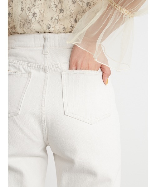 LILY BROWN（リリーブラウン）の「ストレートデニムパンツ（デニムパンツ・レディース・アイボリー/ブラック/ライトブルー・0/1）」の17枚目の写真