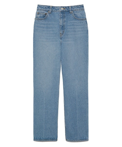 LILY BROWN（リリーブラウン）の「ストレートデニムパンツ（デニムパンツ・レディース・アイボリー/ブラック/ライトブルー・0/1）」の13枚目の写真