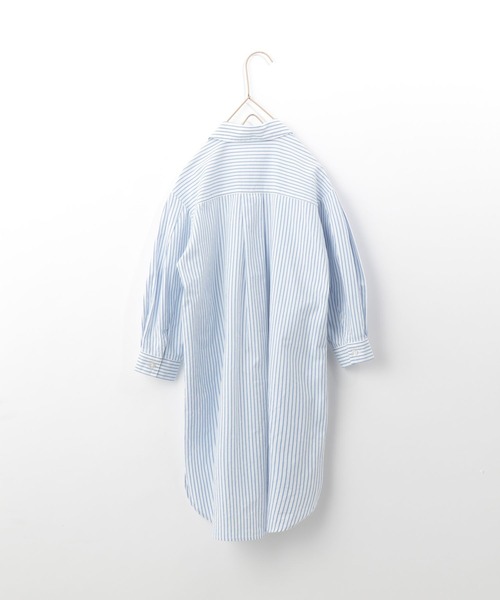 LOWRYS FARM（ローリーズファーム）の「ストライプシャツワンピース　262972（シャツワンピース・キッズ・ブルー/アイボリー・110cm/120cm/130cm/140cm/150cm）」の9枚目の写真