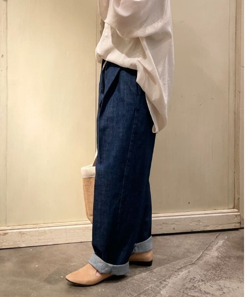 BEARDSLEY（ビアズリー）の「ルーズデニムパンツ（その他パンツ・レディース・インディゴブルー・FREE）」の12枚目の写真