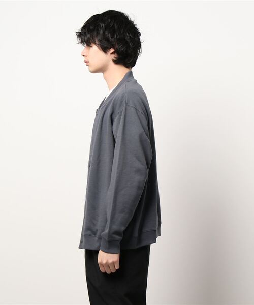 BACK NUMBER（バックナンバー）の「【BACK NUMBER】スナップカーデレイヤード「Tシャツとカーディガンの2点セット」（カーディガン/ボレロ・メンズ・ブラック/グリーン/ライトグレー・XL/L/M）」の4枚目の写真