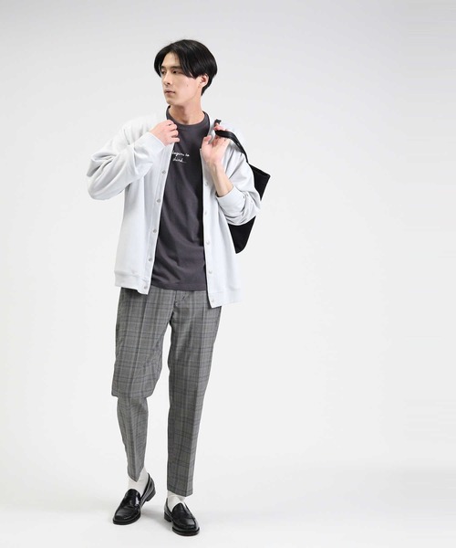 BACK NUMBER（バックナンバー）の「【BACK NUMBER】スナップカーデレイヤード「Tシャツとカーディガンの2点セット」（カーディガン/ボレロ・メンズ・ブラック/グリーン/ライトグレー・XL/L/M）」の11枚目の写真