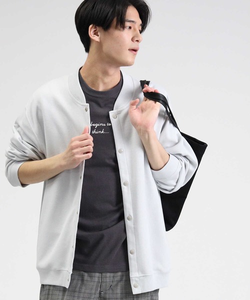 BACK NUMBER（バックナンバー）の「【BACK NUMBER】スナップカーデレイヤード「Tシャツとカーディガンの2点セット」（カーディガン/ボレロ・メンズ・ブラック/グリーン/ライトグレー・XL/L/M）」の12枚目の写真