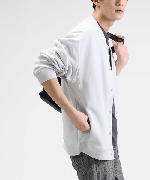 BACK NUMBER（バックナンバー）の「【BACK NUMBER】スナップカーデレイヤード「Tシャツとカーディガンの2点セット」（カーディガン/ボレロ・メンズ・ブラック/グリーン/ライトグレー・XL/L/M）」の13枚目の写真