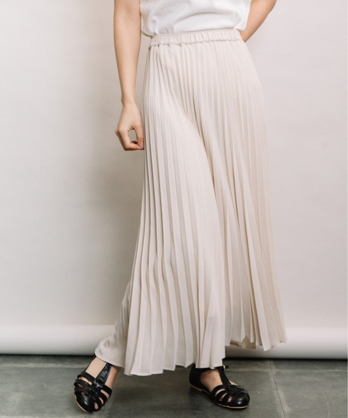 refinedworks（リファインドワークス）の「Ｐ無地manywayプリーツSK（スカート・レディース・ベージュ/ブラウン/黄緑系・FREE）」の11枚目の写真