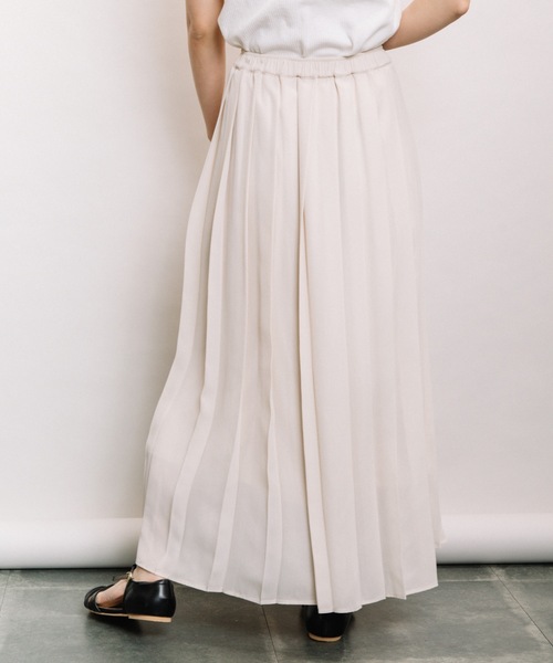 refinedworks（リファインドワークス）の「Ｐ無地manywayプリーツSK（スカート・レディース・ベージュ/ブラウン/黄緑系・FREE）」の14枚目の写真