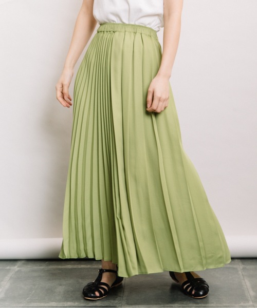 refinedworks（リファインドワークス）の「Ｐ無地manywayプリーツSK（スカート・レディース・ベージュ/ブラウン/黄緑系・FREE）」の22枚目の写真