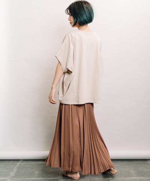 refinedworks（リファインドワークス）の「Ｐ無地manywayプリーツSK（スカート・レディース・ベージュ/ブラウン/黄緑系・FREE）」の10枚目の写真