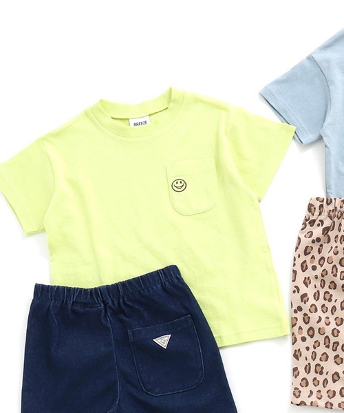 BREEZE（ブリーズ）の「/DAISUKI Ｔシャツ（Tシャツ/カットソー・キッズ・その他9/ライム/ベージュ/ミント/サックスブルー/オレンジ/ライトグレー/ピンク/イエロー/パープル/レインボー/チャコール・100/90/140/130/80/110/120）」の4枚目の写真