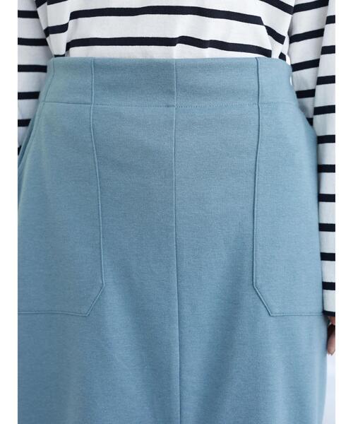 Green　Parks（グリーンパークス）の「ポンチタイトスカート（スカート・レディース・グレー/ブルー/ラベンダー・FREE）」の9枚目の写真