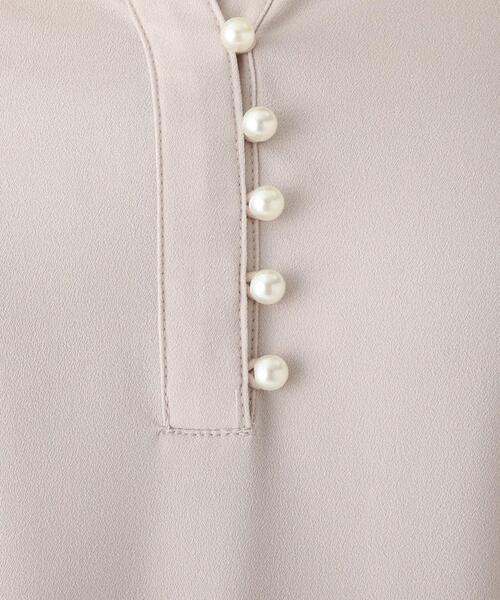 index(インデックス)の「◆ジョーゼットスキッパーパール調ボタンブラウス【WEB限定サイズ】(シャツ/ブラウス・レディース・ホワイト系その他3/ネイビー/ライトグレー・36/42/40/38)」の15枚目の写真