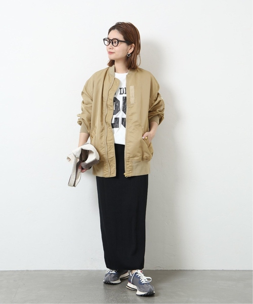 JOURNAL STANDARD（ジャーナルスタンダード）の「《追加3》LIGHT MA1（MA-1・レディース・ベージュ/ライトグレー・36/38）」の9枚目の写真