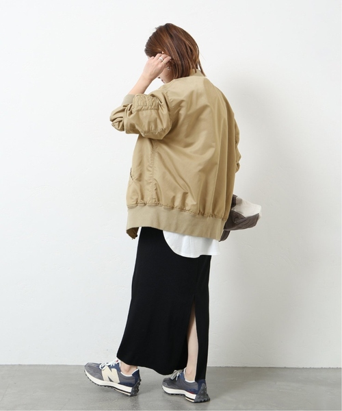 JOURNAL STANDARD（ジャーナルスタンダード）の「《追加3》LIGHT MA1（MA-1・レディース・ベージュ/ライトグレー・36/38）」の10枚目の写真