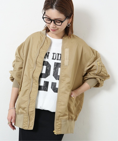 JOURNAL STANDARD（ジャーナルスタンダード）の「《追加3》LIGHT MA1（MA-1・レディース・ベージュ/ライトグレー・36/38）」の11枚目の写真