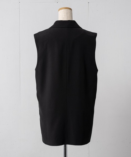 Happy John(ハッピージョン)の「basic summer jacket gilet/ベーシックサマージャケットジレ(ベスト・レディース・ブラック/ホワイト・FREE)」の18枚目の写真