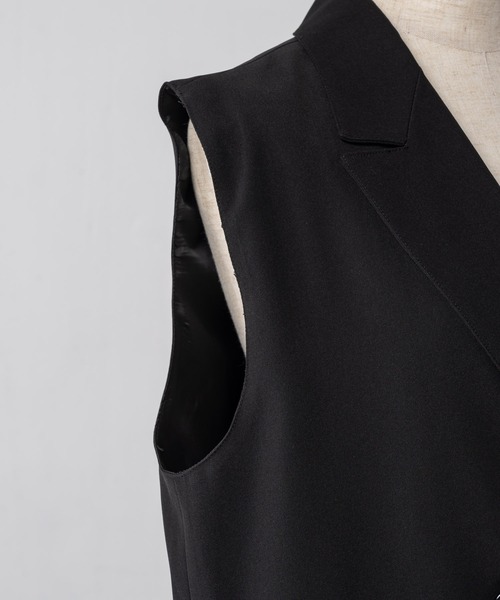 Happy John(ハッピージョン)の「basic summer jacket gilet/ベーシックサマージャケットジレ(ベスト・レディース・ブラック/ホワイト・FREE)」の22枚目の写真
