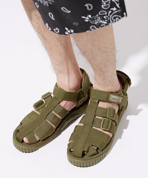 PUBLUX(パブリュクス)の「SHAKA/シャカ HIKER 433101 ハイカー グルカサンダル(サンダル・メンズ・ブラック/オリーブ・28.0cm/26.0cm/25.0cm/27.0cm)」の5枚目の写真