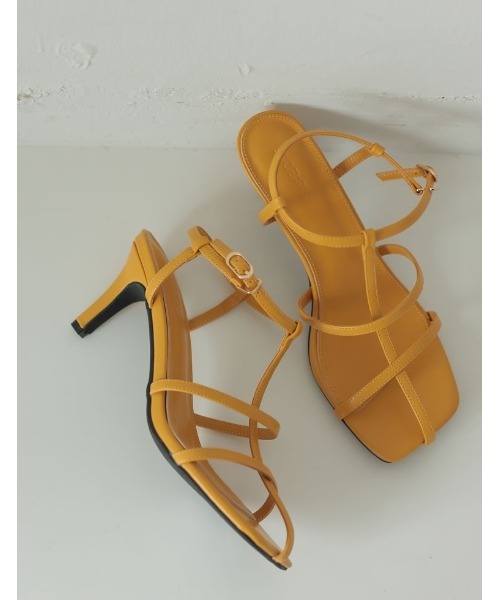 Re:EDIT（リエディ）の「細ストラップミュールサンダル（サンダル・レディース・ホワイト/ブルー/ピンク/イエロー/ブラック/キャメル・XX-LARGE/LARGE/SMALL/MEDIUM/X-LARGE/X-SMALL）」の4枚目の写真