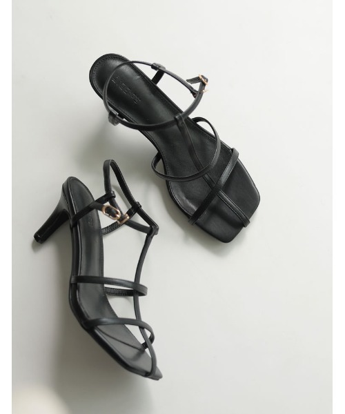 Re:EDIT（リエディ）の「細ストラップミュールサンダル（サンダル・レディース・ホワイト/ブルー/ピンク/イエロー/ブラック/キャメル・XX-LARGE/LARGE/SMALL/MEDIUM/X-LARGE/X-SMALL）」の2枚目の写真