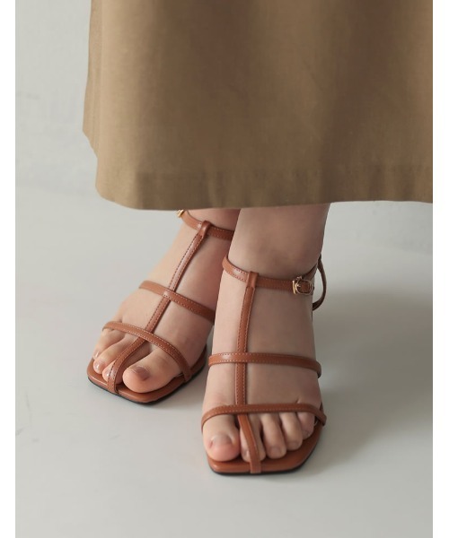 Re:EDIT（リエディ）の「細ストラップミュールサンダル（サンダル・レディース・ホワイト/ブルー/ピンク/イエロー/ブラック/キャメル・XX-LARGE/LARGE/SMALL/MEDIUM/X-LARGE/X-SMALL）」の16枚目の写真