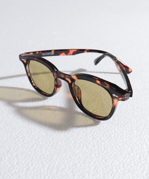 GLOSTER（グロスター）の「【GLOSTER/グロスター】ウェリントン セルフレーム クリア＆カラーレンズ サングラス（サングラス・メンズ・ブラック/レッド/ブルー/ブラック系その他/ブラウン系その他/ベージュ系その他/イエロー系その他/ブラウン系その他2・FREE）」の7枚目の写真